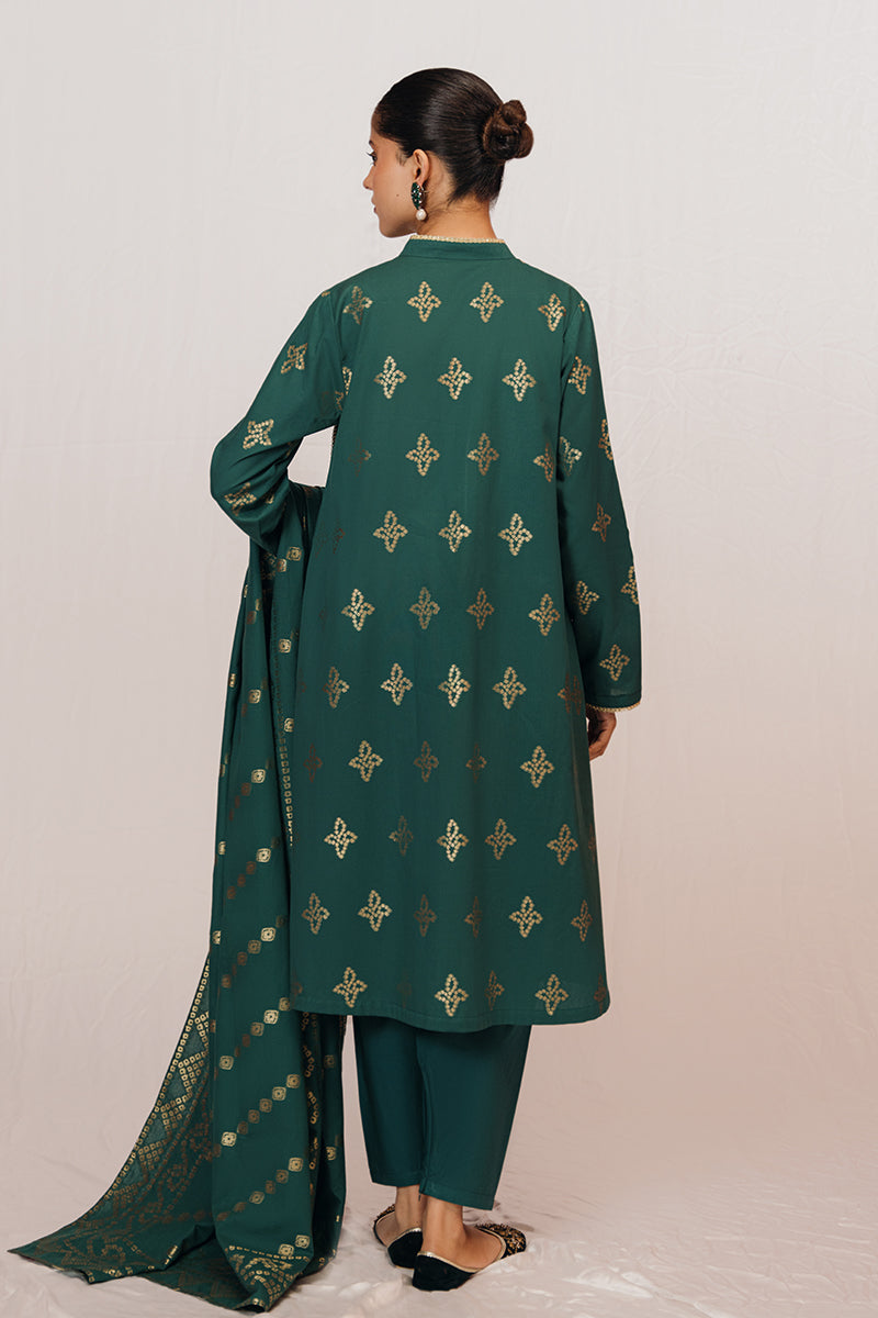 Cross Stitch | Daily Wear | MEADOW GREEN - Official Cross Stitch - Agha Fabrics UK