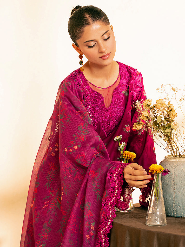 Rajbari | Jahaan Premium Festive Lawn | MAYA (Jahan) 4-B - Official Rajbari - Agha Fabrics UK