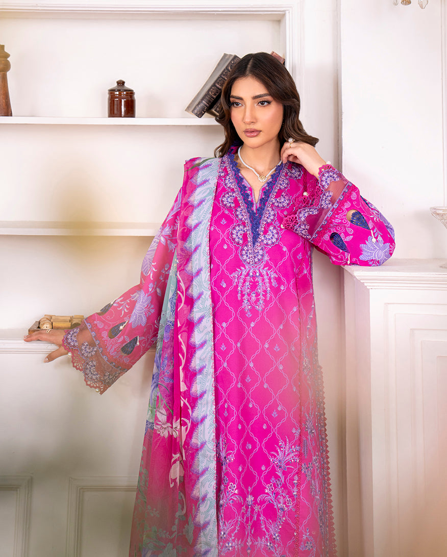 Roheenaz | Aezel Embroidered Cambric | Novah