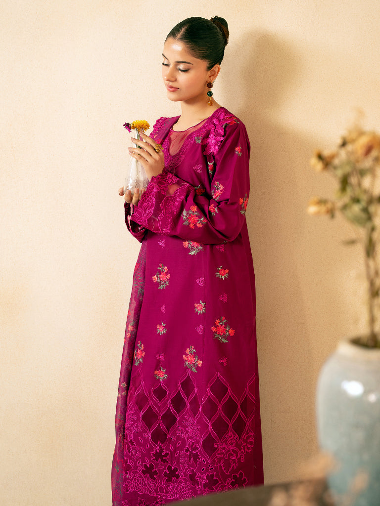 Rajbari | Jahaan Premium Festive Lawn | MAYA (Jahan) 4-B - Official Rajbari - Agha Fabrics UK