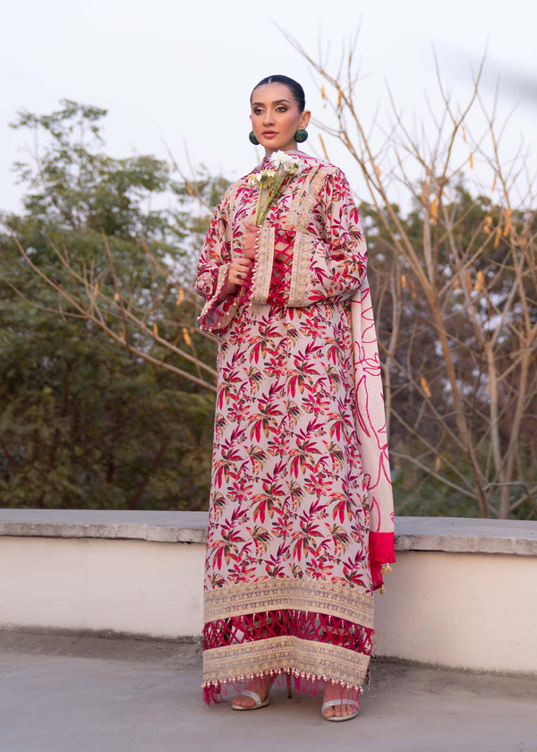 Myeesha | Lamhay Luxury Lawn 25 | Gulab