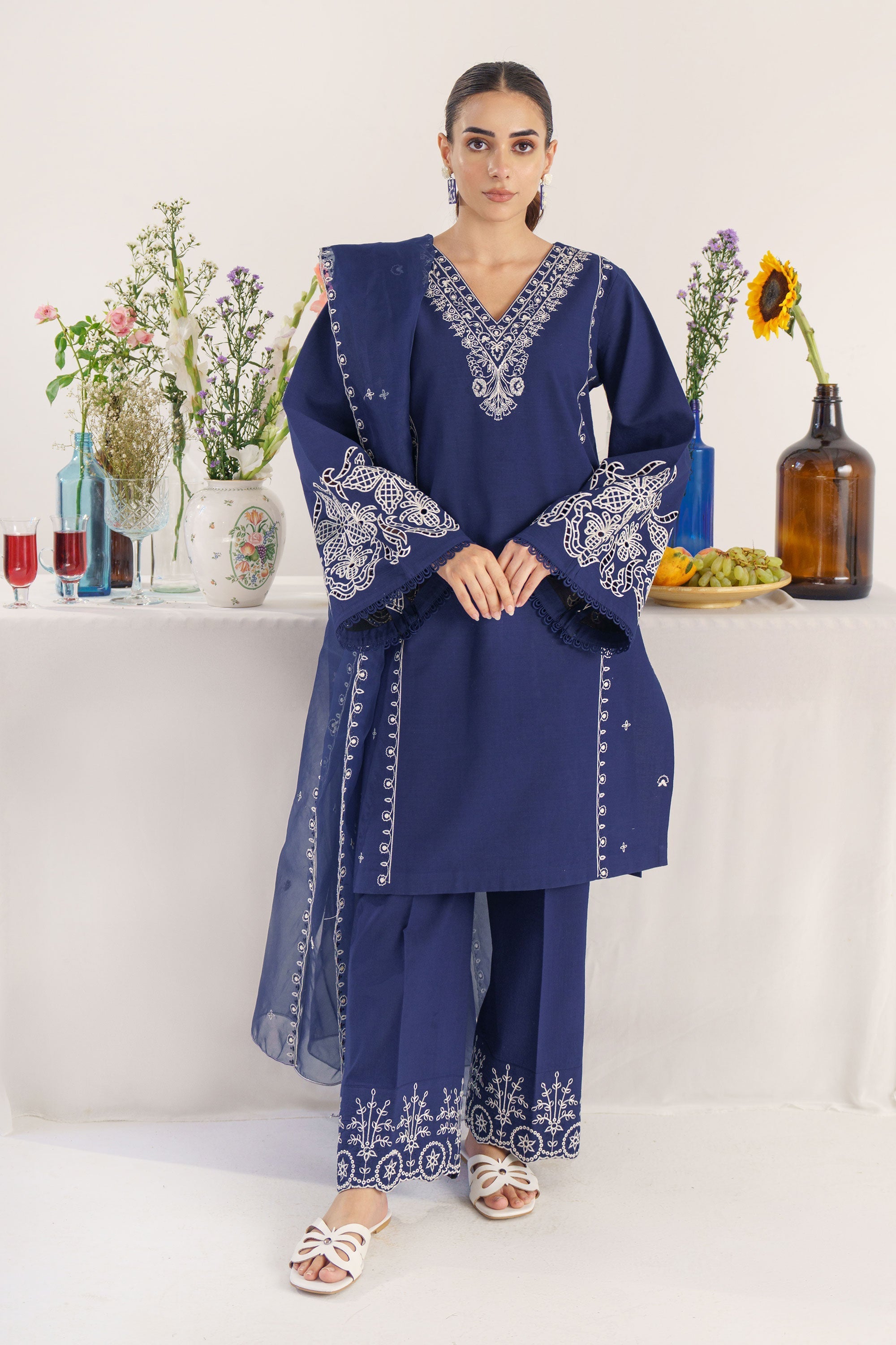 Hana | Garnished Dresses | Nuray - Official Hana - Agha Fabrics UK