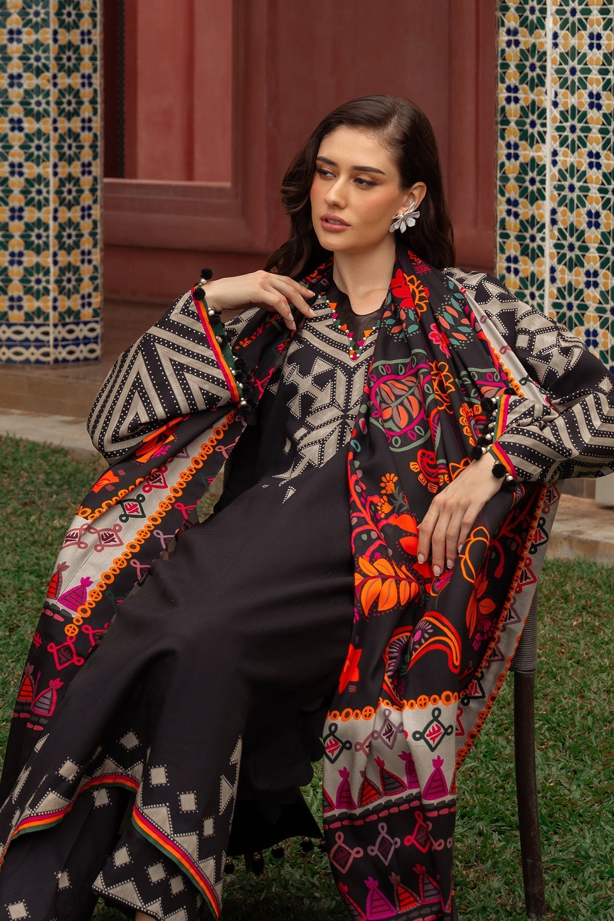 Charizma | C Prints Winter 25 | 3-PC Unstitched Printed Linen Collection CPW5-06 - Official Charizma - Agha Fabrics UK