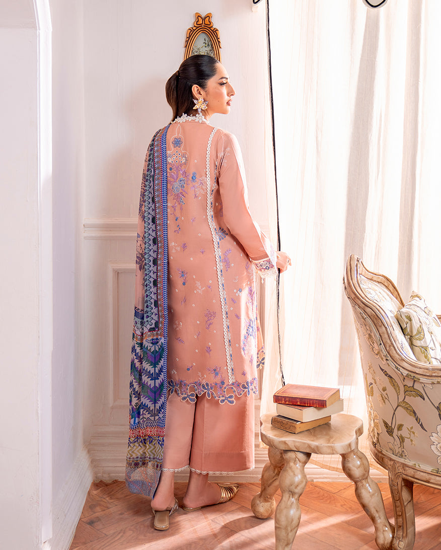 Roheenaz | Aezel Embroidered Cambric | Wareesha