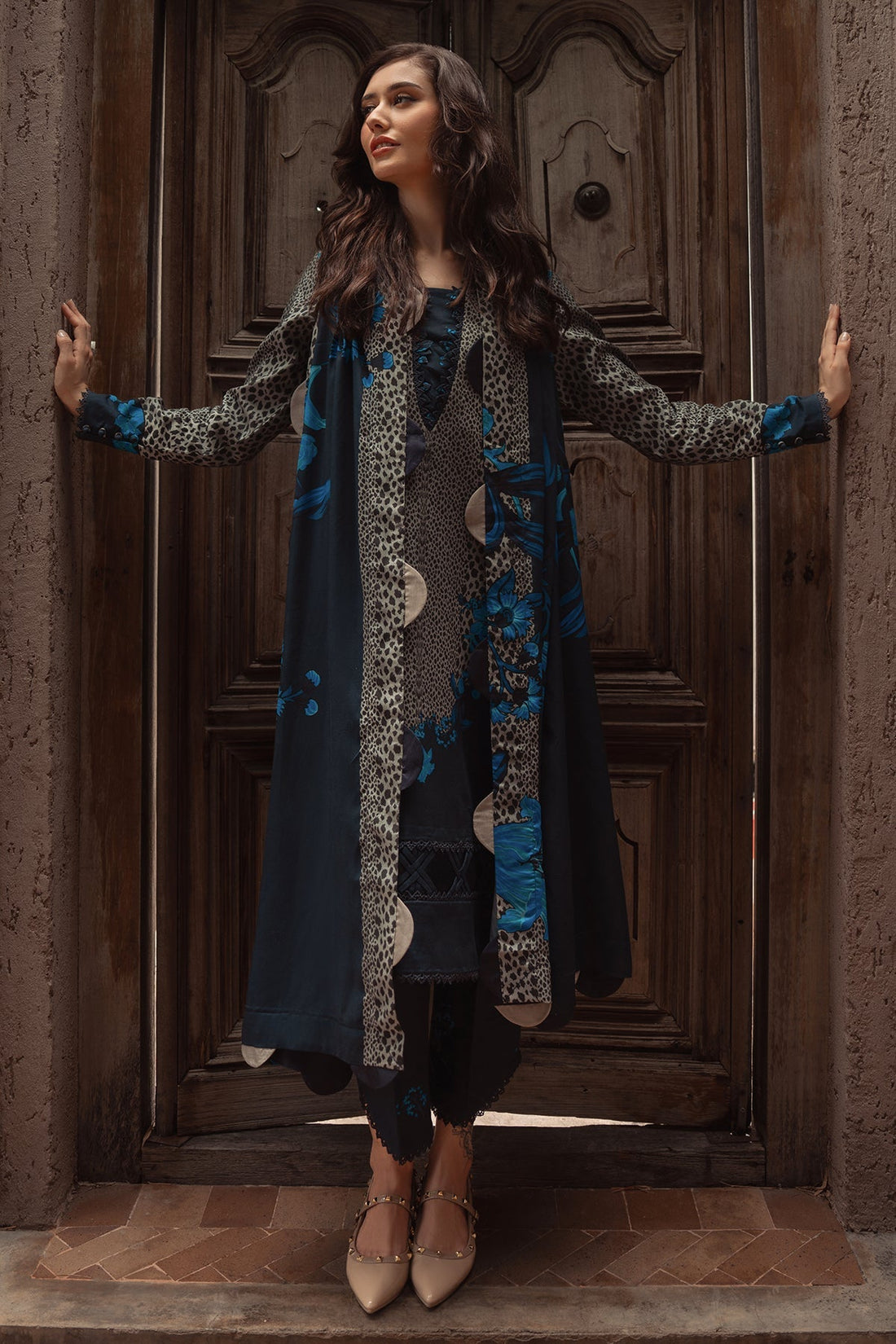 Charizma | C Prints Winter 25 | 3-PC Unstitched Printed Linen Collection CPW5-02 - Official Charizma - Agha Fabrics UK