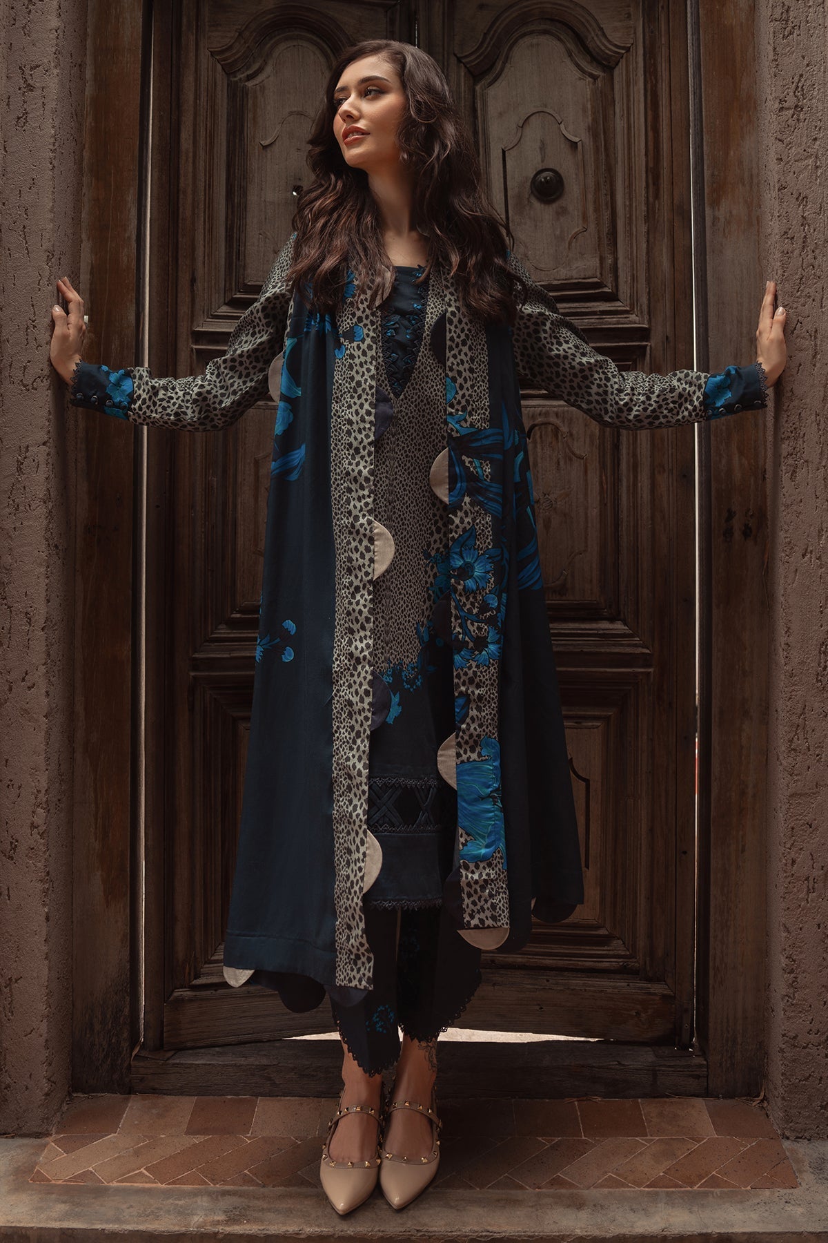 Charizma | C Prints Winter 25 | 3-PC Unstitched Printed Linen Collection CPW5-02 - Official Charizma - Agha Fabrics UK