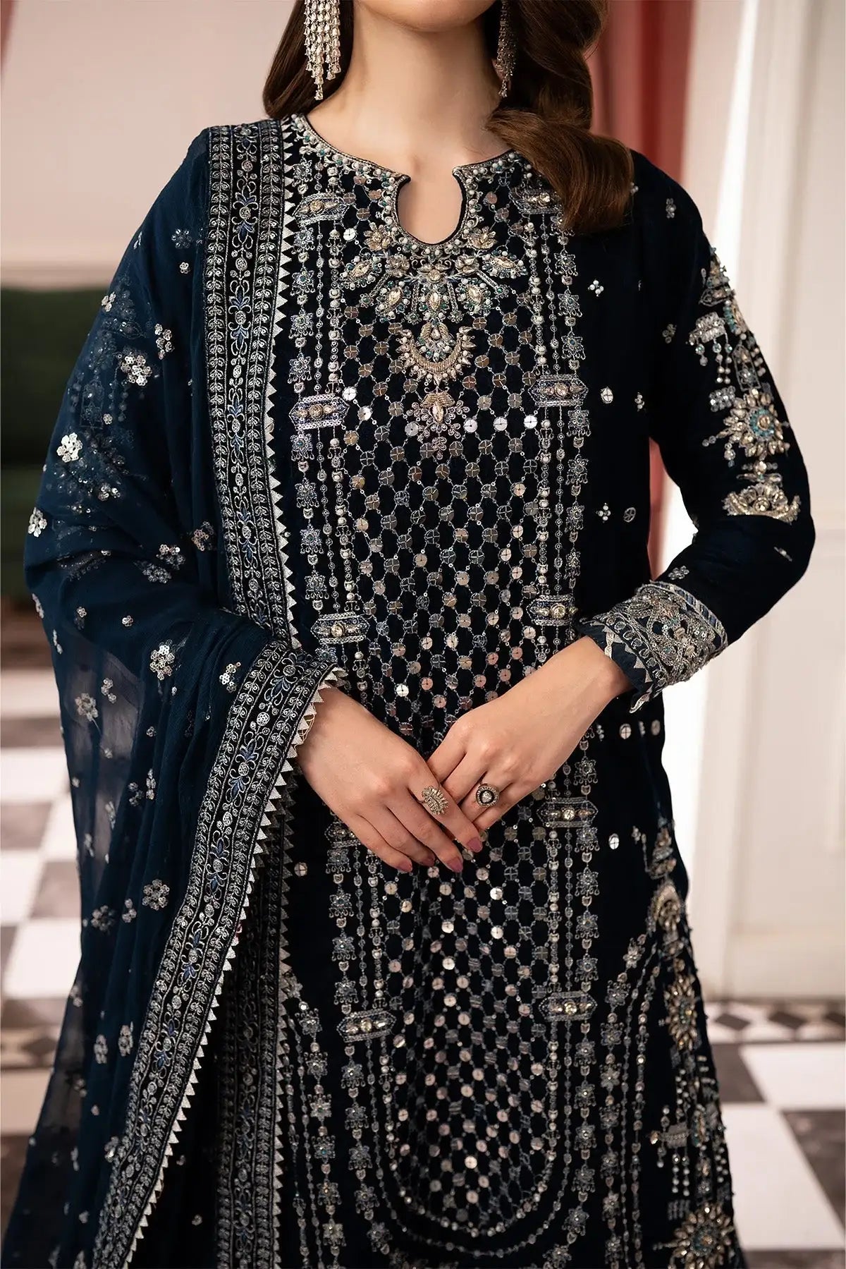 Raeesa Premium | Noirah Velvet | NV-002