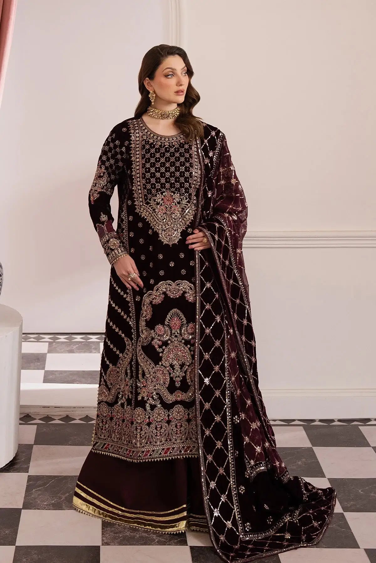 Raeesa Premium | Noirah Velvet | NV-003