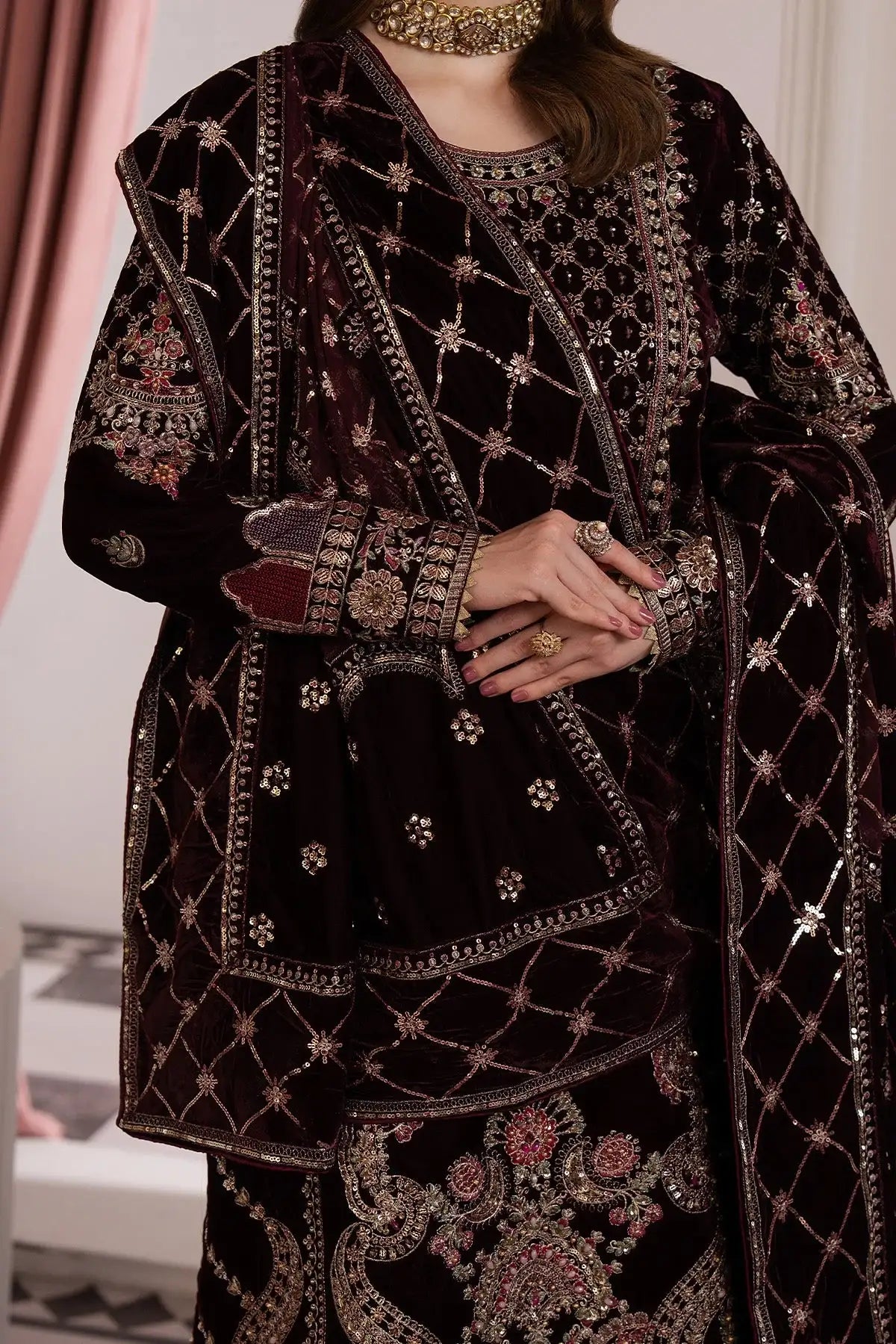 Raeesa Premium | Noirah Velvet | NV-003