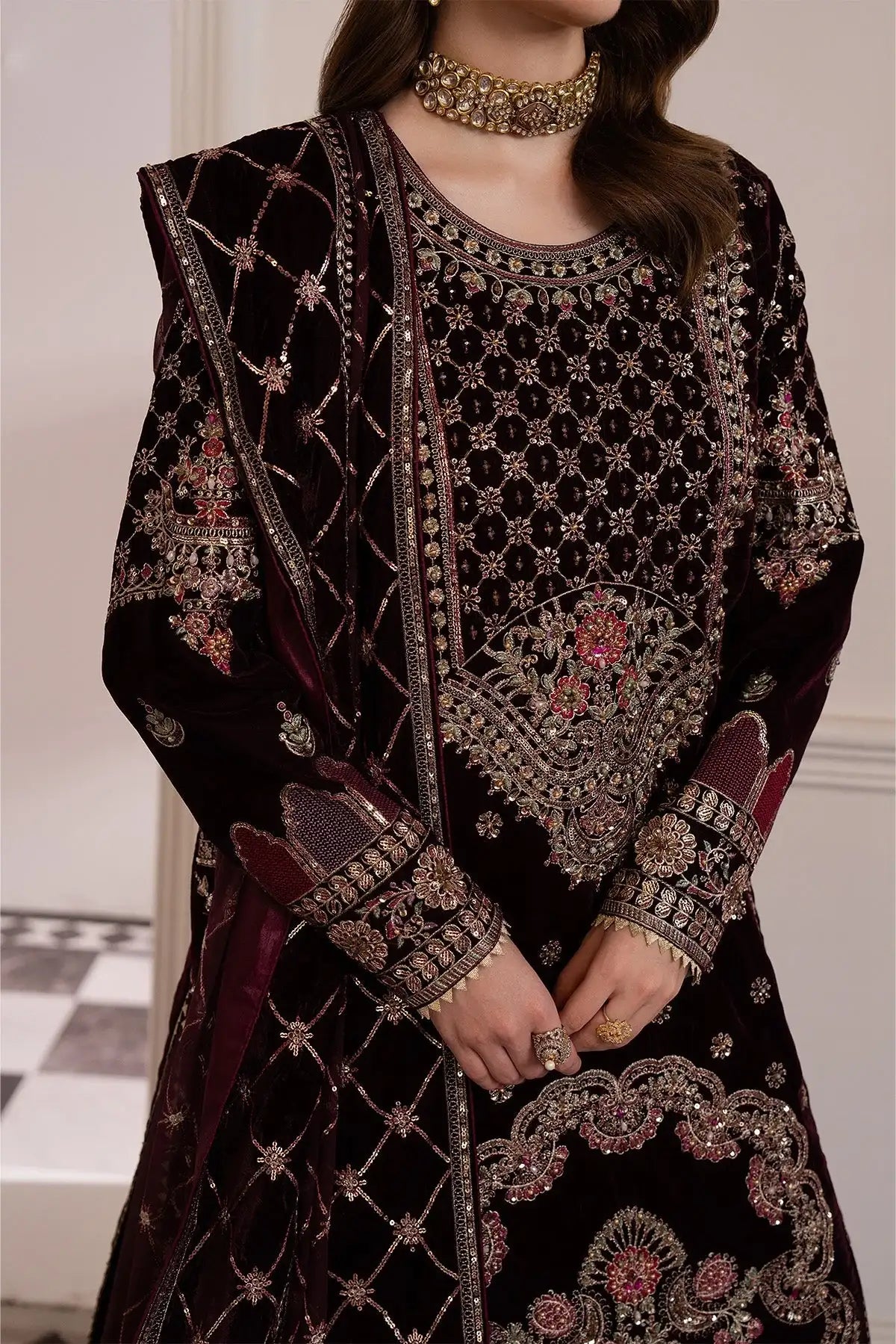 Raeesa Premium | Noirah Velvet | NV-003