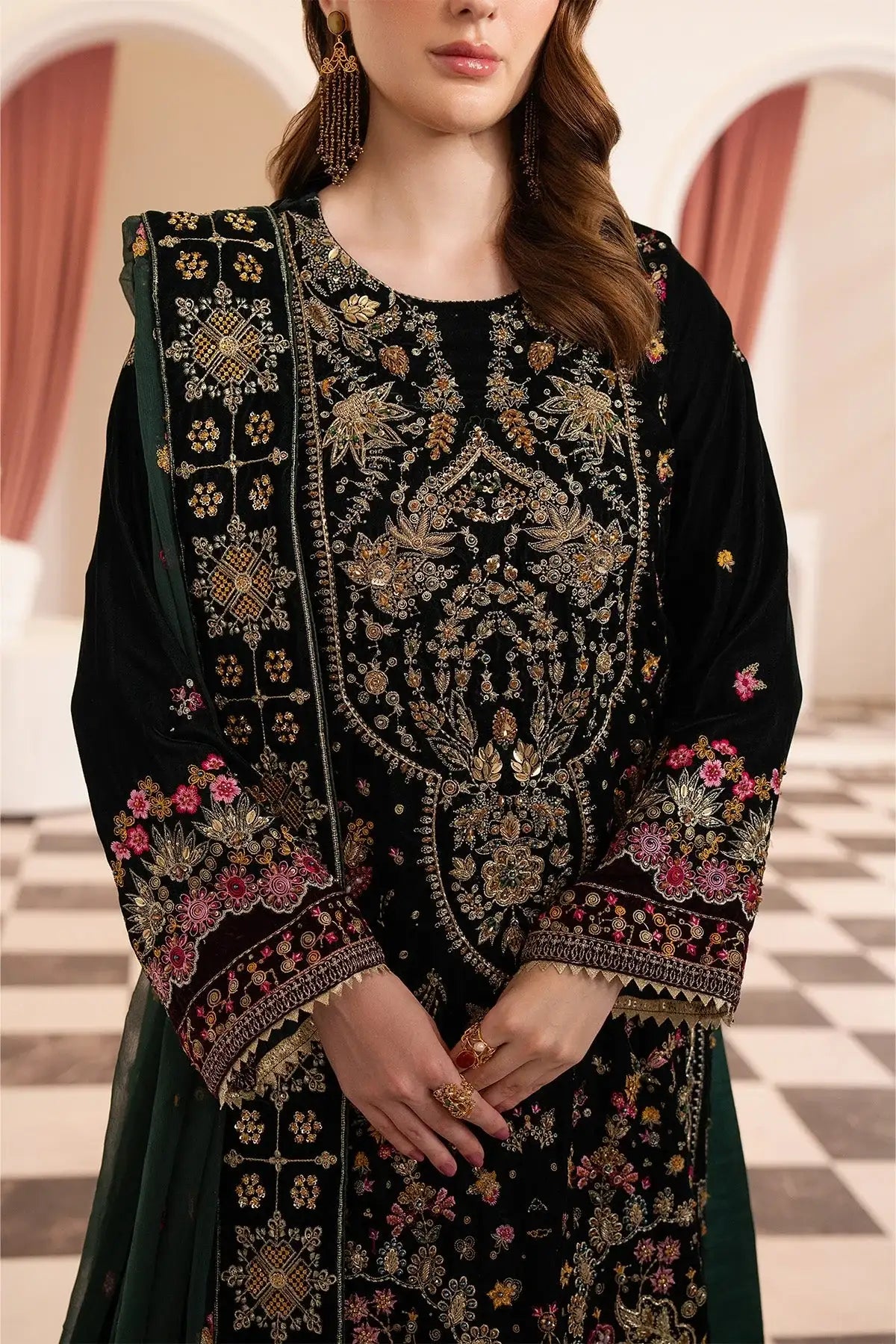 Raeesa Premium | Noirah Velvet | NV-004
