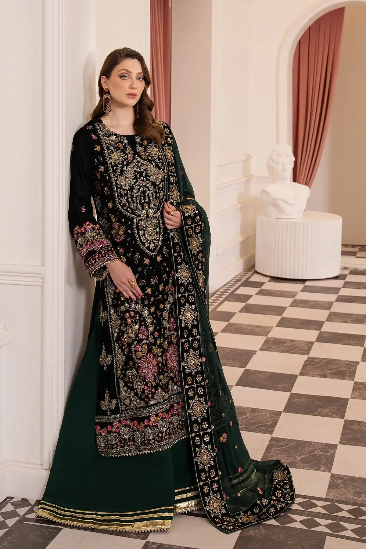 Raeesa Premium | Noirah Velvet | NV-004