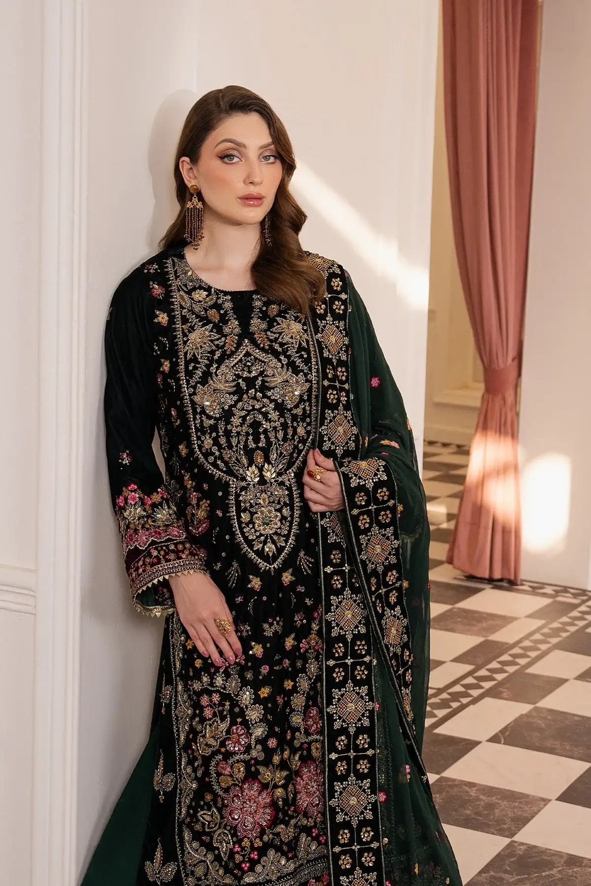 Raeesa Premium | Noirah Velvet | NV-004