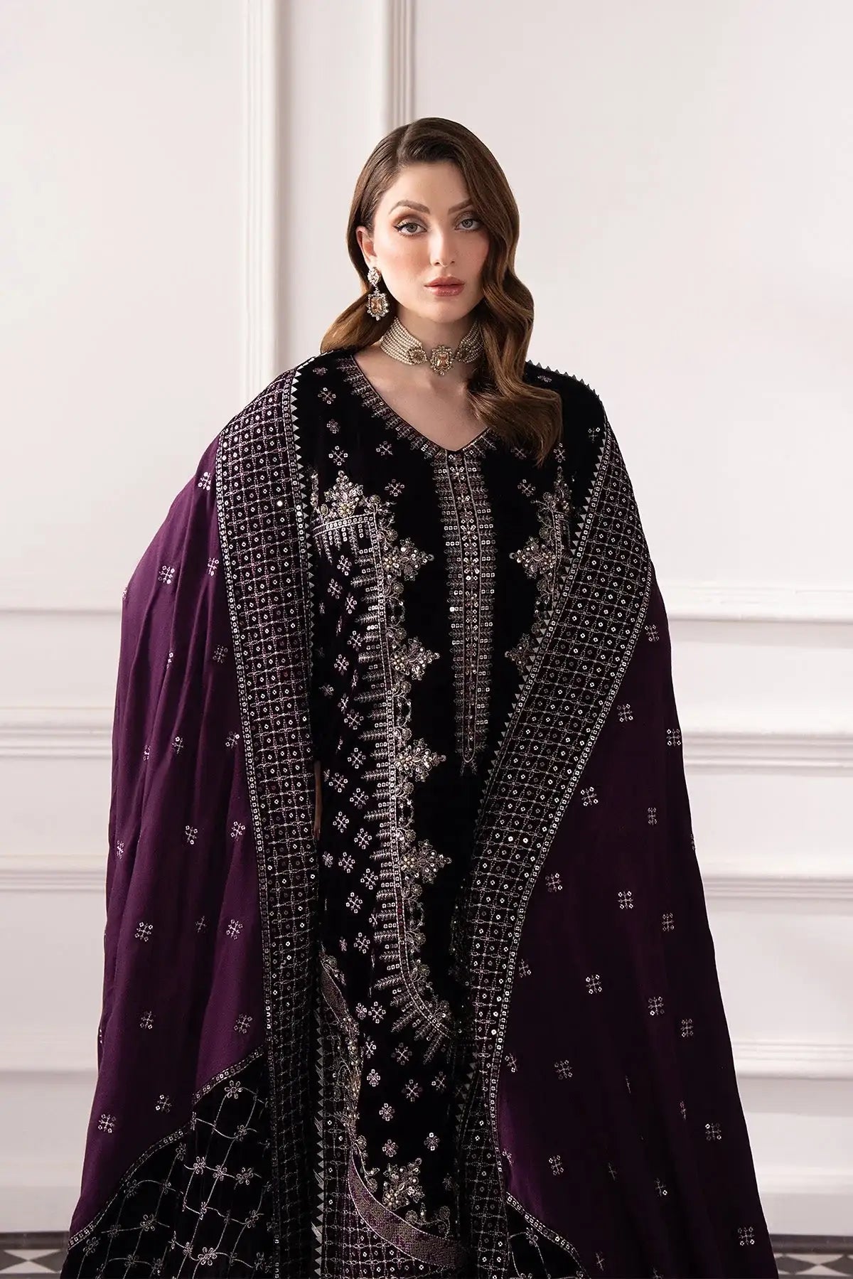 Raeesa Premium | Noirah Velvet | NV-001