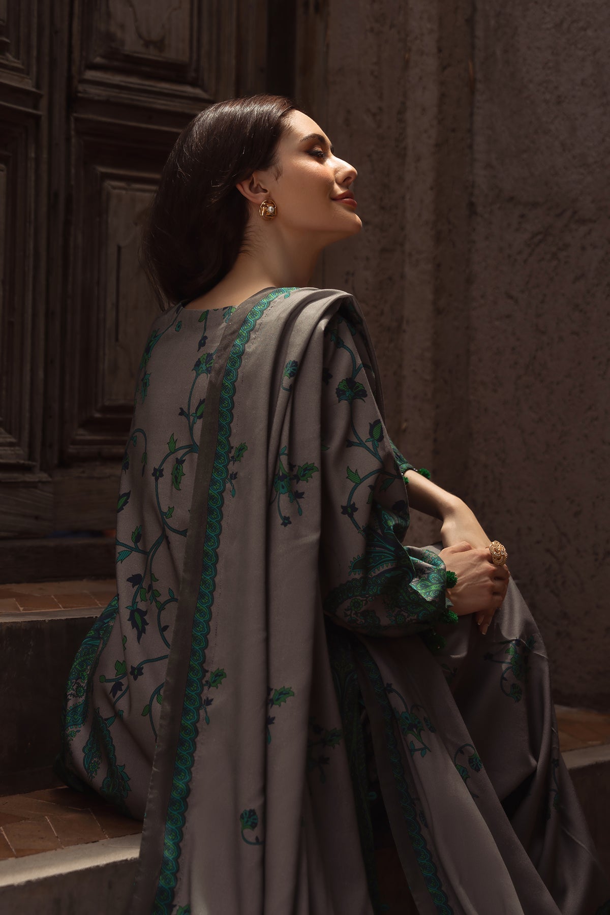 Charizma | C Prints Winter 25 | 3-PC Unstitched Printed Linen Collection CPW5-07 - Official Charizma - Agha Fabrics UK