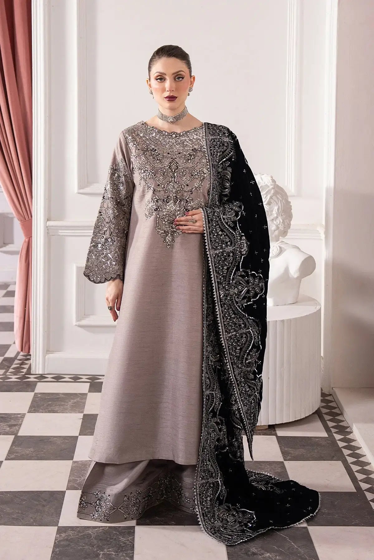 Raeesa Premium | Noirah Velvet | NV-007