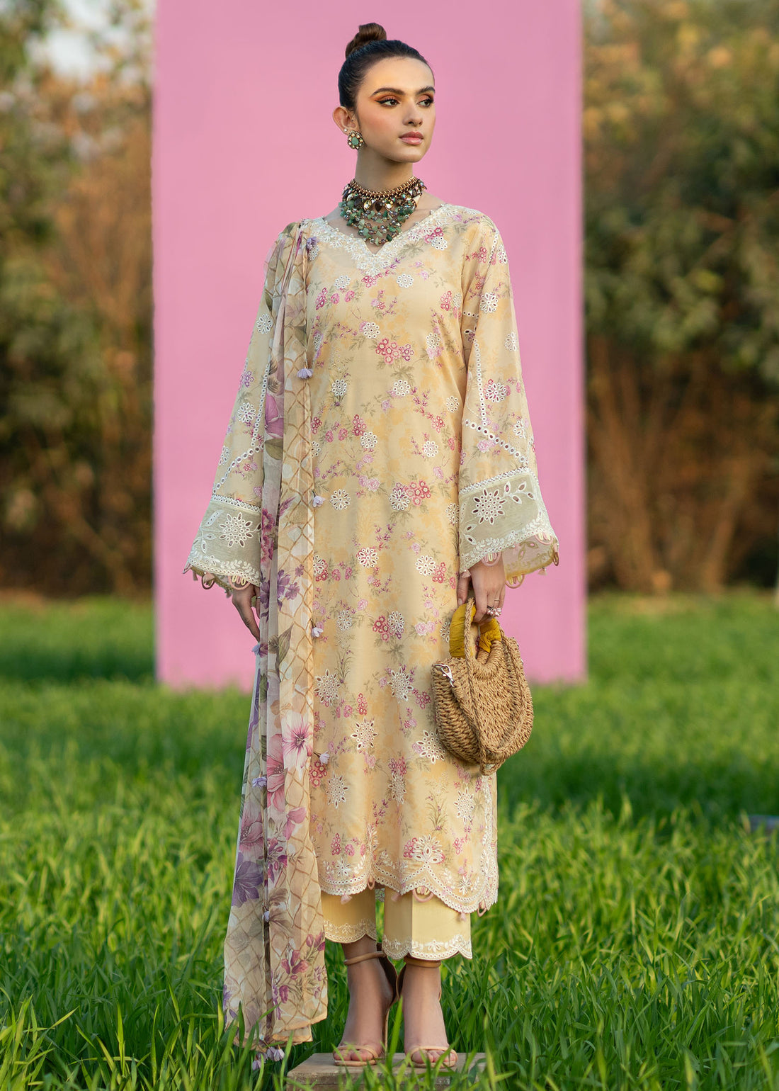 Sardinia | Printkari Lawn Edit 25 | Sunflower