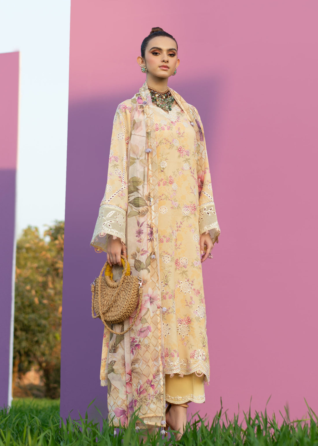 Sardinia | Printkari Lawn Edit 25 | Sunflower