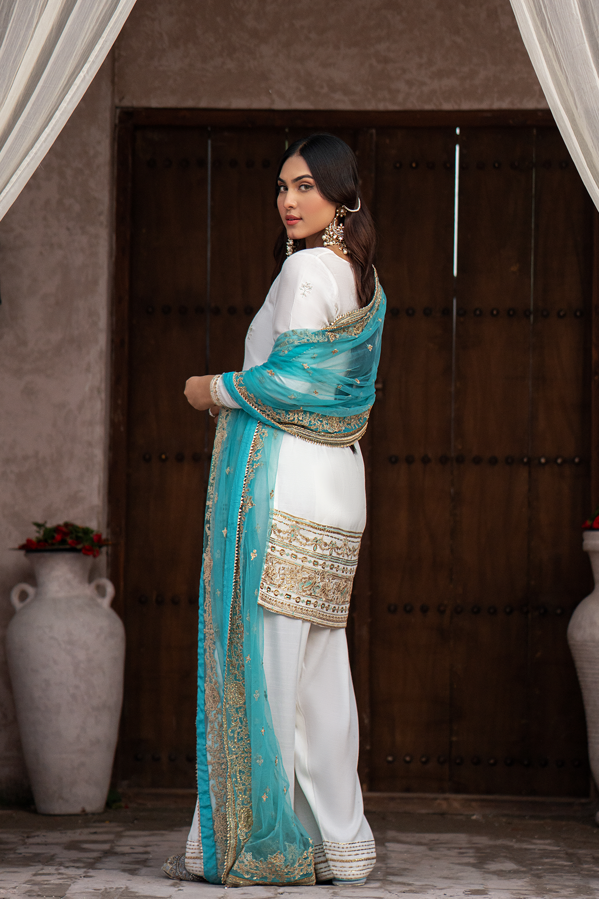 Erum Khan | Sakhiyan Formals | SUFAID PHOOL - Official Erum Khan - Agha Fabrics UK