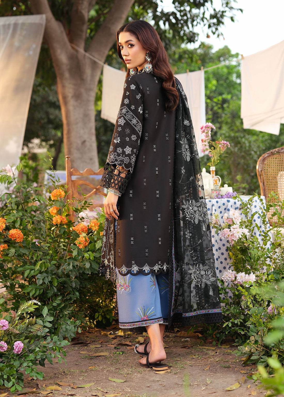 Zarizaa | Echelon Lawn | MIDNIGHT