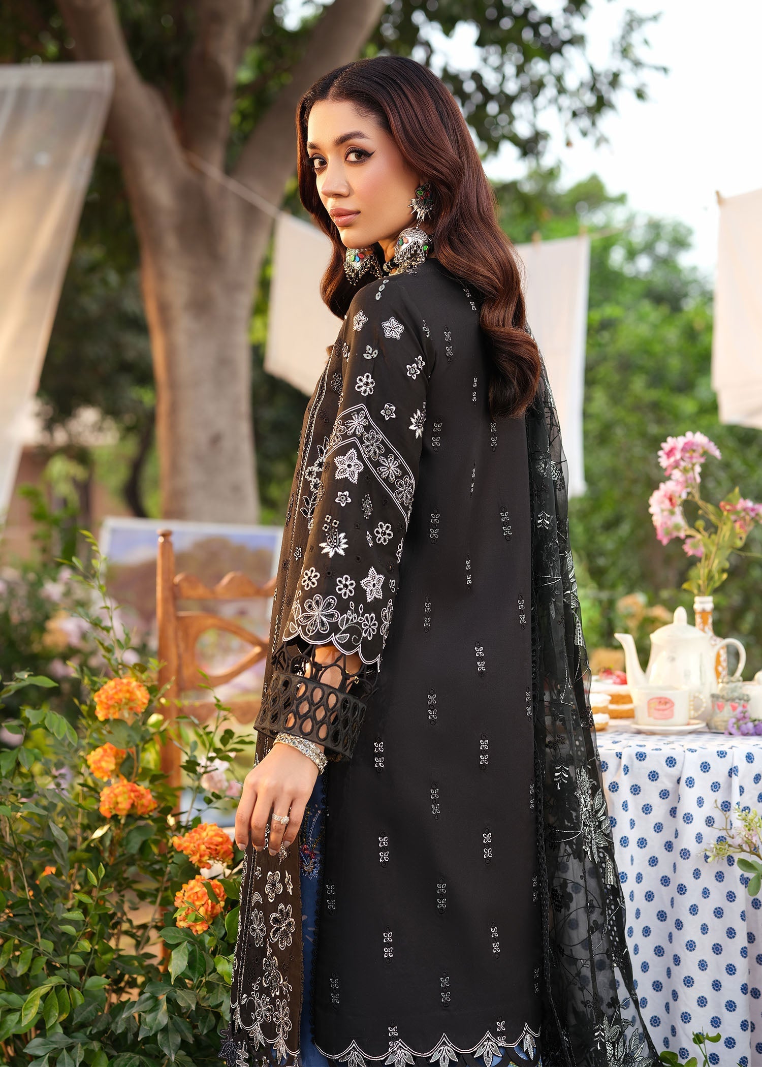 Zarizaa | Echelon Lawn | MIDNIGHT