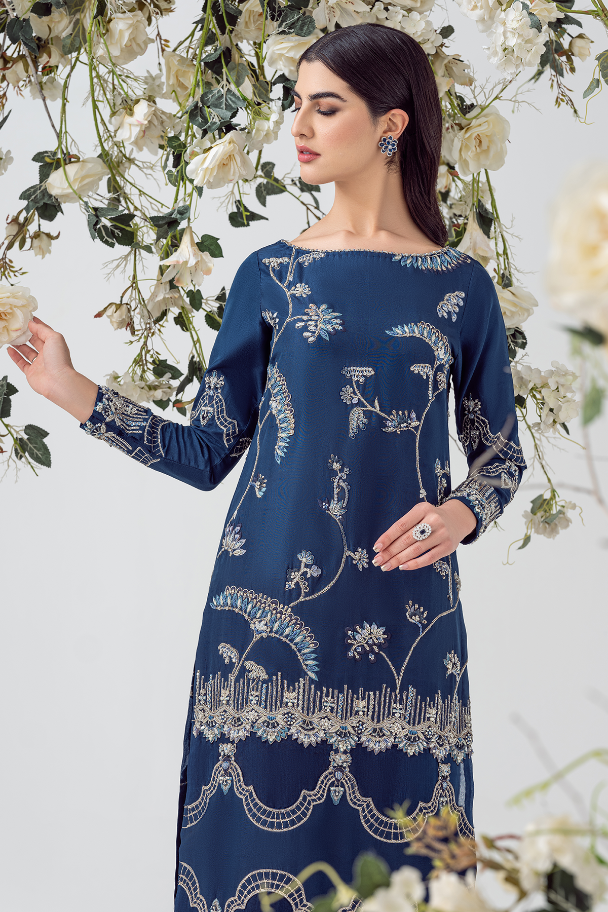 Ayesha and Usman | Balcony Luxury Pret | BLUE OPAL