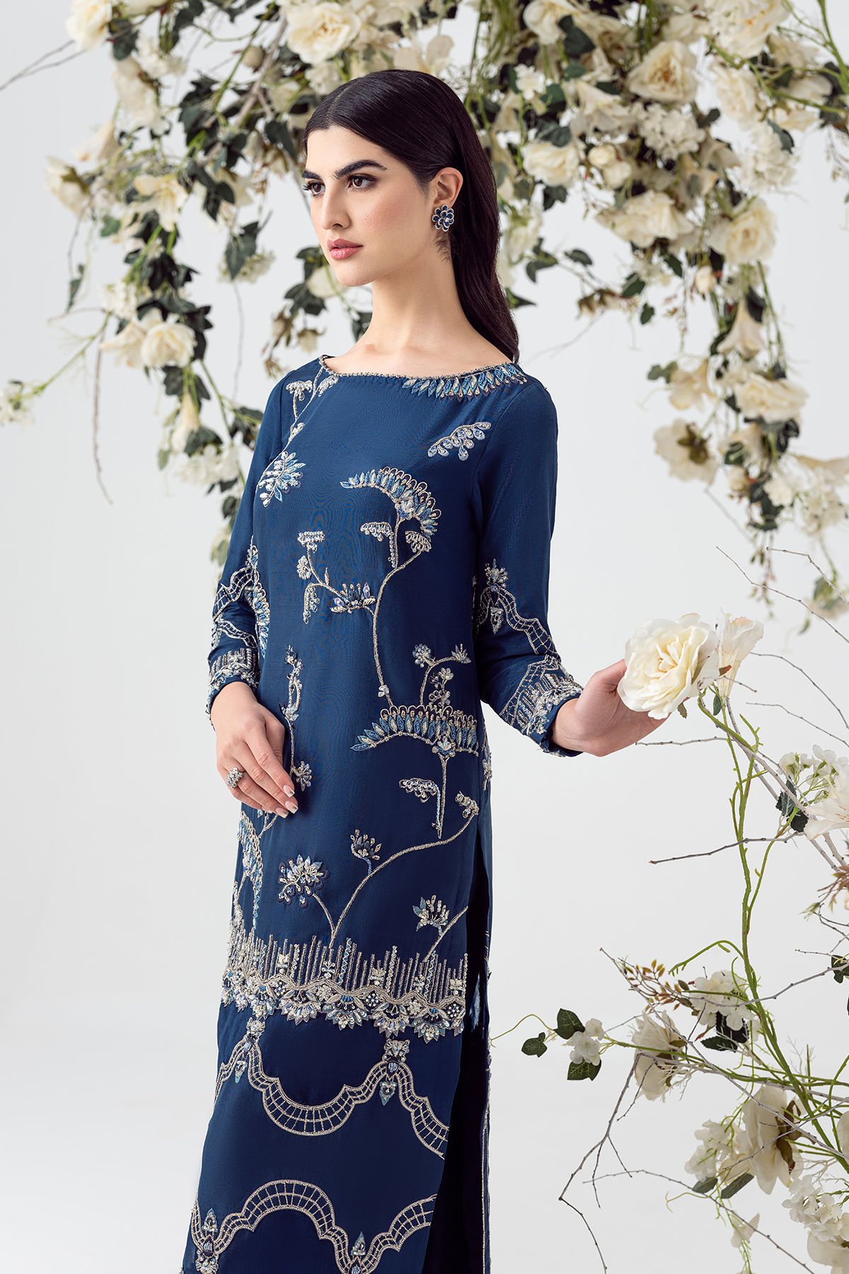 Ayesha and Usman | Balcony Luxury Pret | BLUE OPAL