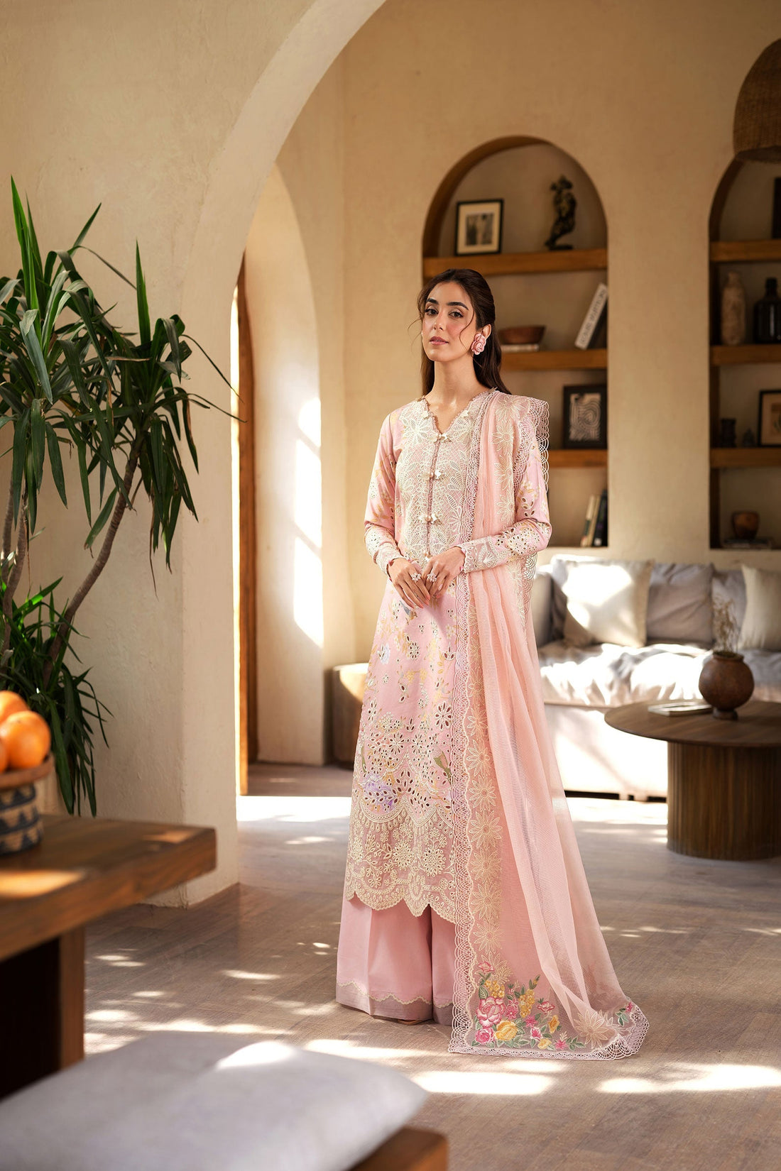Maryam Hussain | Luxury Lawn 25 | Dimple - Official Maryam Hussain - Agha Fabrics UK