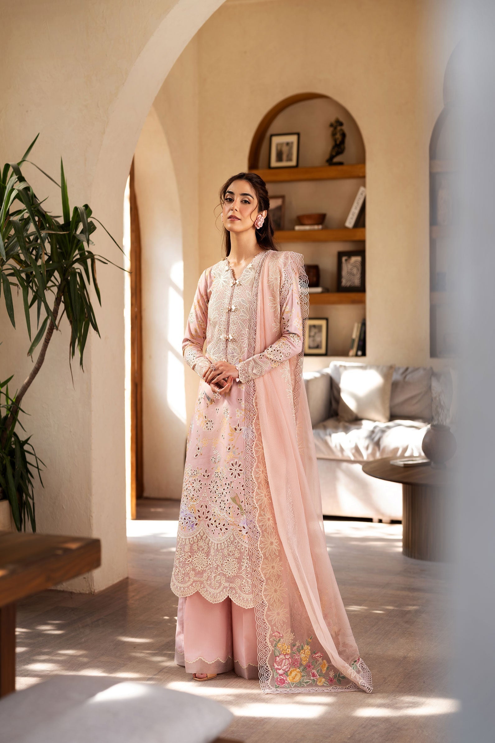Maryam Hussain | Luxury Lawn 25 | Dimple - Official Maryam Hussain - Agha Fabrics UK