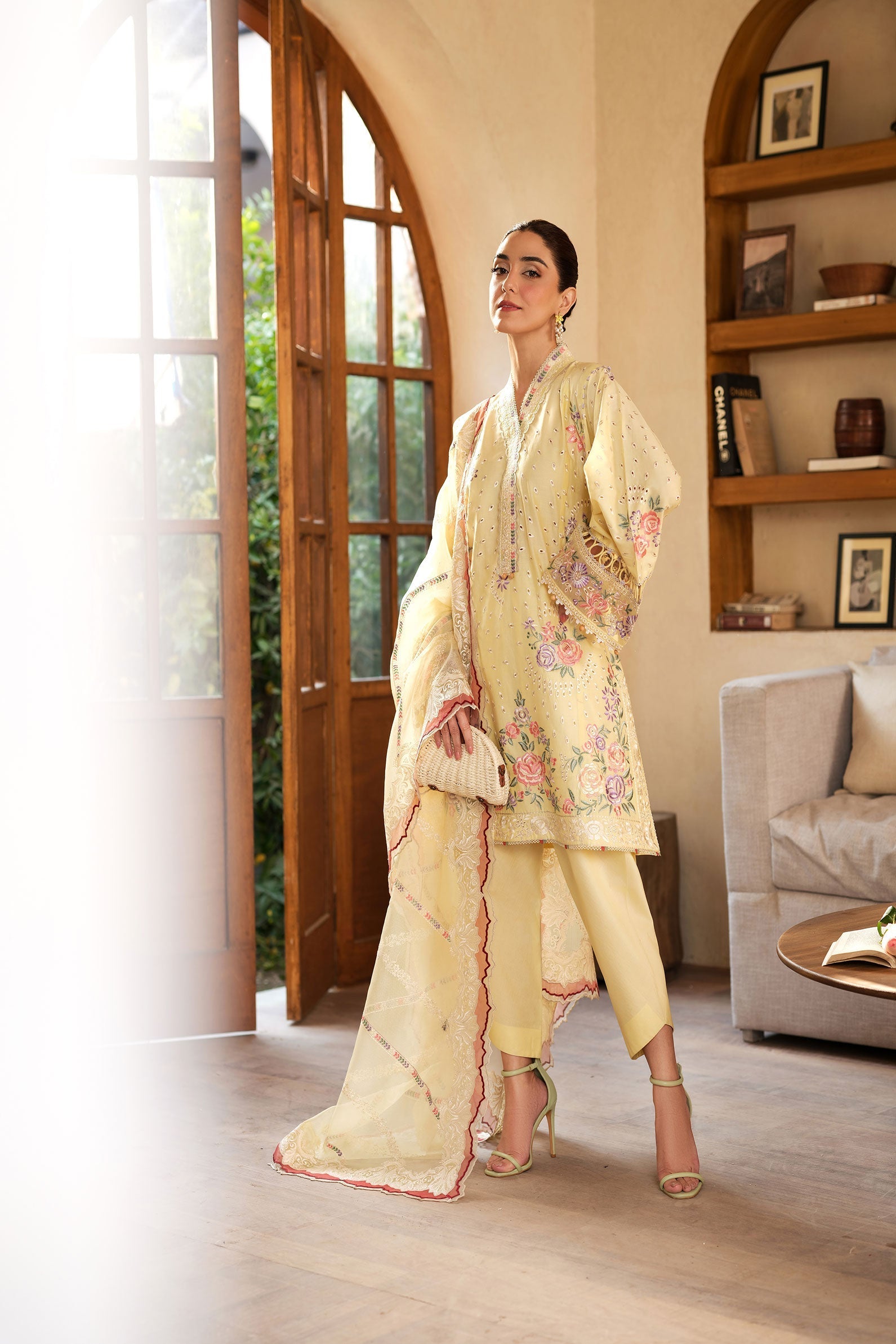 Maryam Hussain | Luxury Lawn 25 | Lemon Garden
