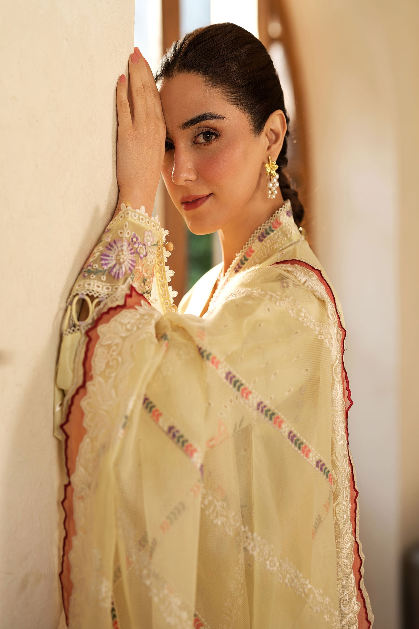 Maryam Hussain | Luxury Lawn 25 | Lemon Garden