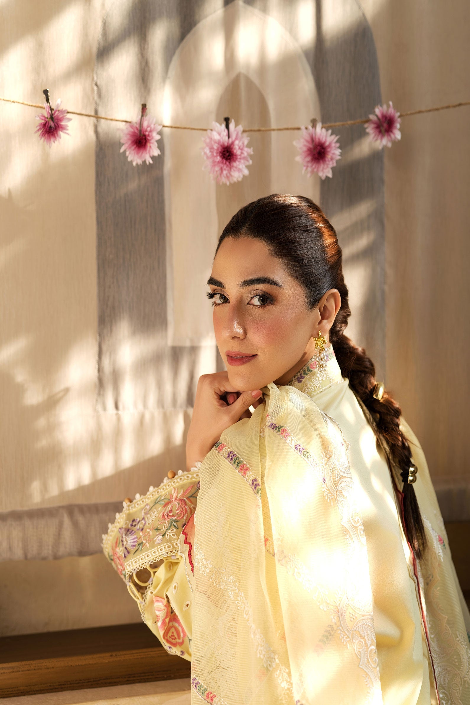Maryam Hussain | Luxury Lawn 25 | Lemon Garden