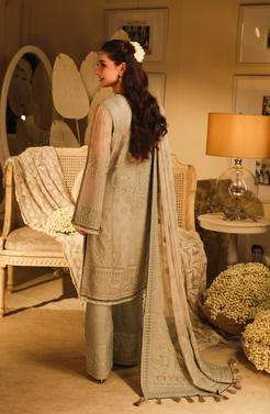 HSY | Rehana Wedding Formal | Falak - Embroidered Chiffon Ensemble - Official HSY - Agha Fabrics UK