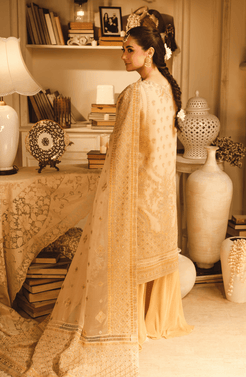 HSY | Rehana Wedding Formal | Hoor - Embroidered Chiffon Ensemble - Official HSY - Agha Fabrics UK