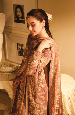 HSY | Rehana Wedding Formal | Geet - Embroidered Chiffon Ensemble - Official HSY - Agha Fabrics UK
