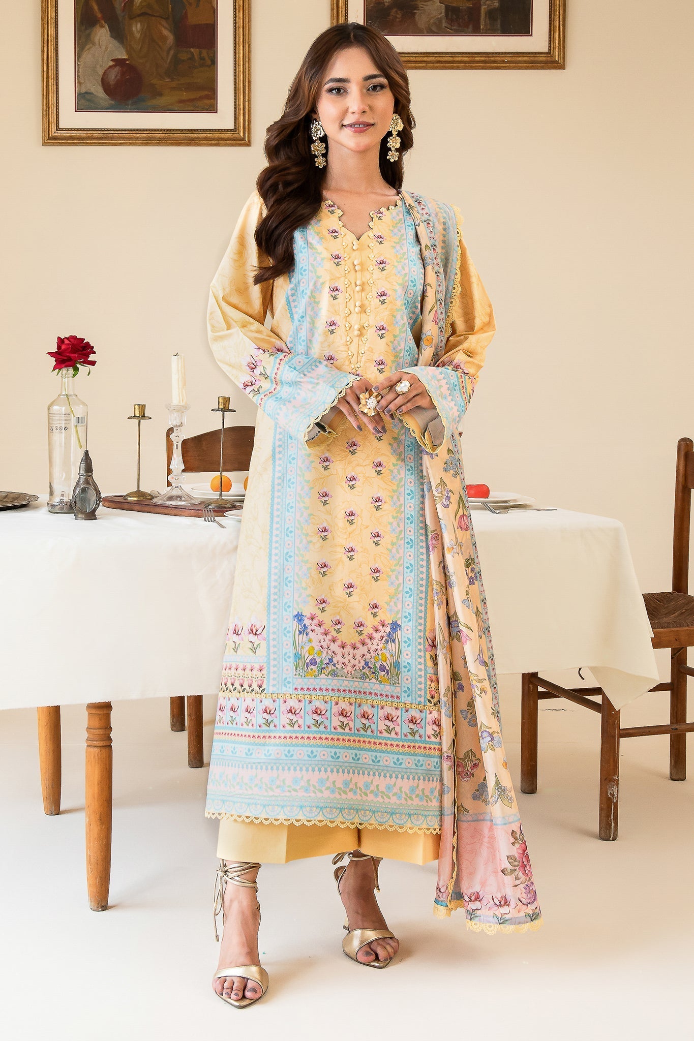 Faiza Faisal | Serene Lawn 24 | ANNE - Official Faiza Faisal - Agha Fabrics UK