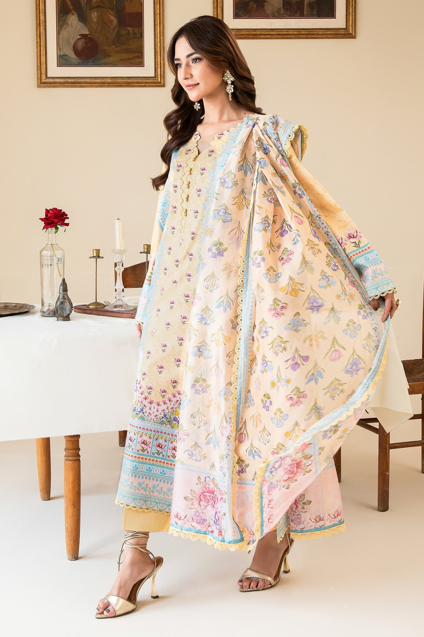 Faiza Faisal | Serene Lawn 24 | ANNE - Official Faiza Faisal - Agha Fabrics UK