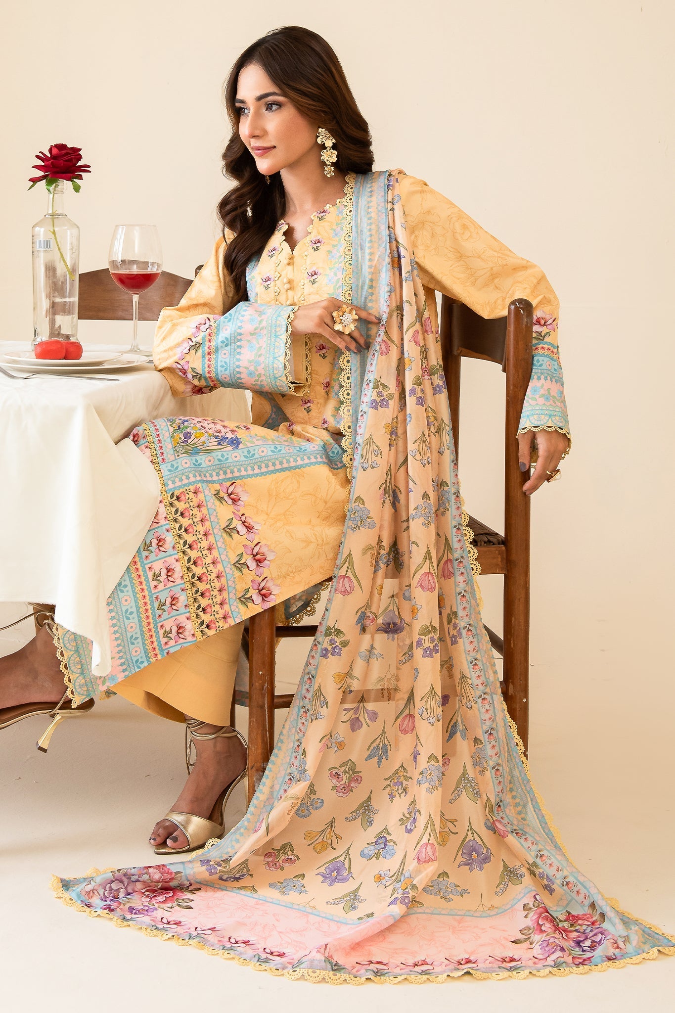 Faiza Faisal | Serene Lawn 24 | ANNE - Official Faiza Faisal - Agha Fabrics UK