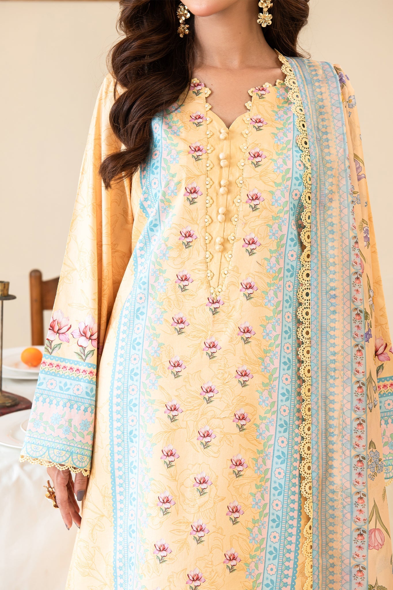 Faiza Faisal | Serene Lawn 24 | ANNE - Official Faiza Faisal - Agha Fabrics UK