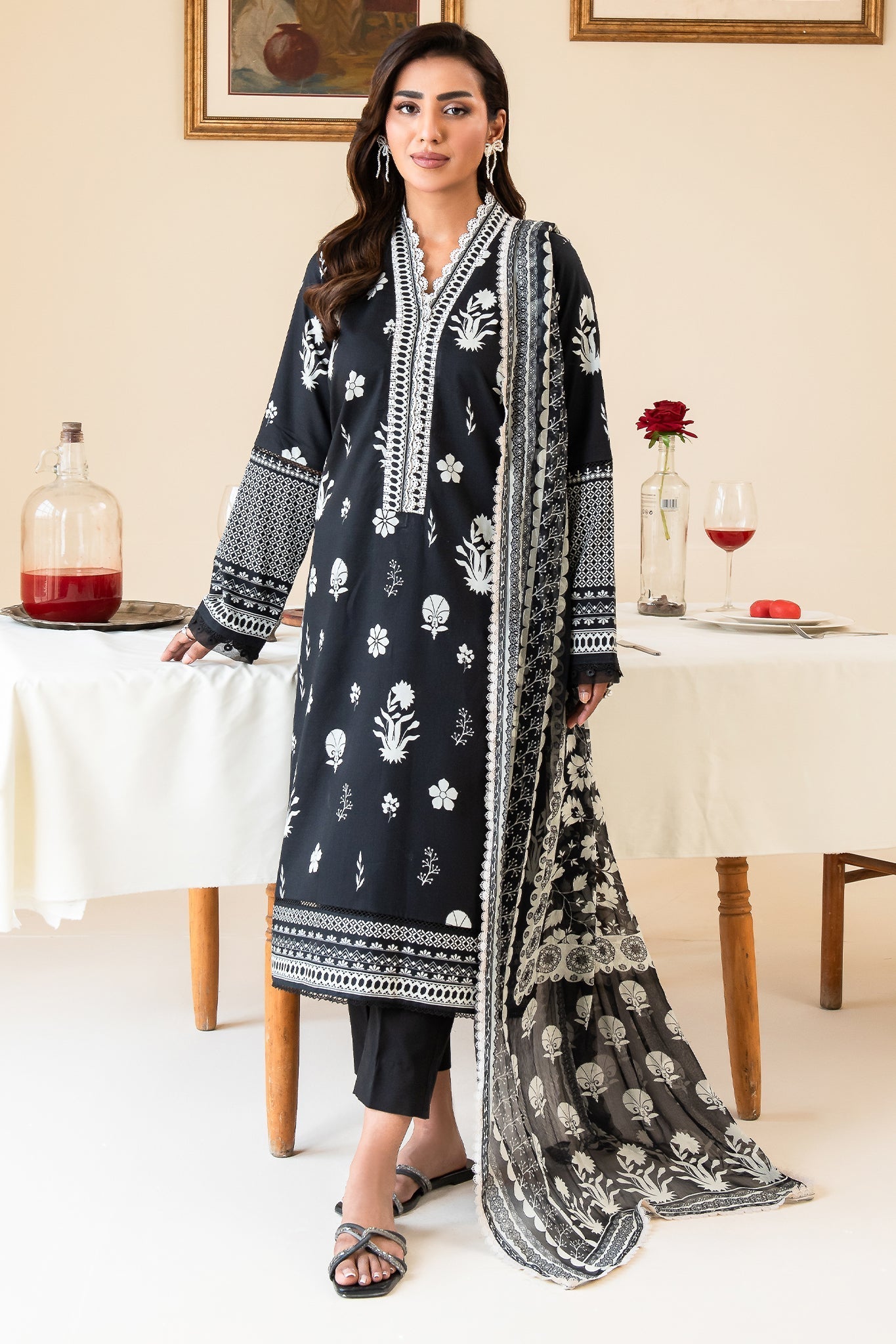 Faiza Faisal | Serene Lawn 24 | ELISE - Official Faiza Faisal - Agha Fabrics UK
