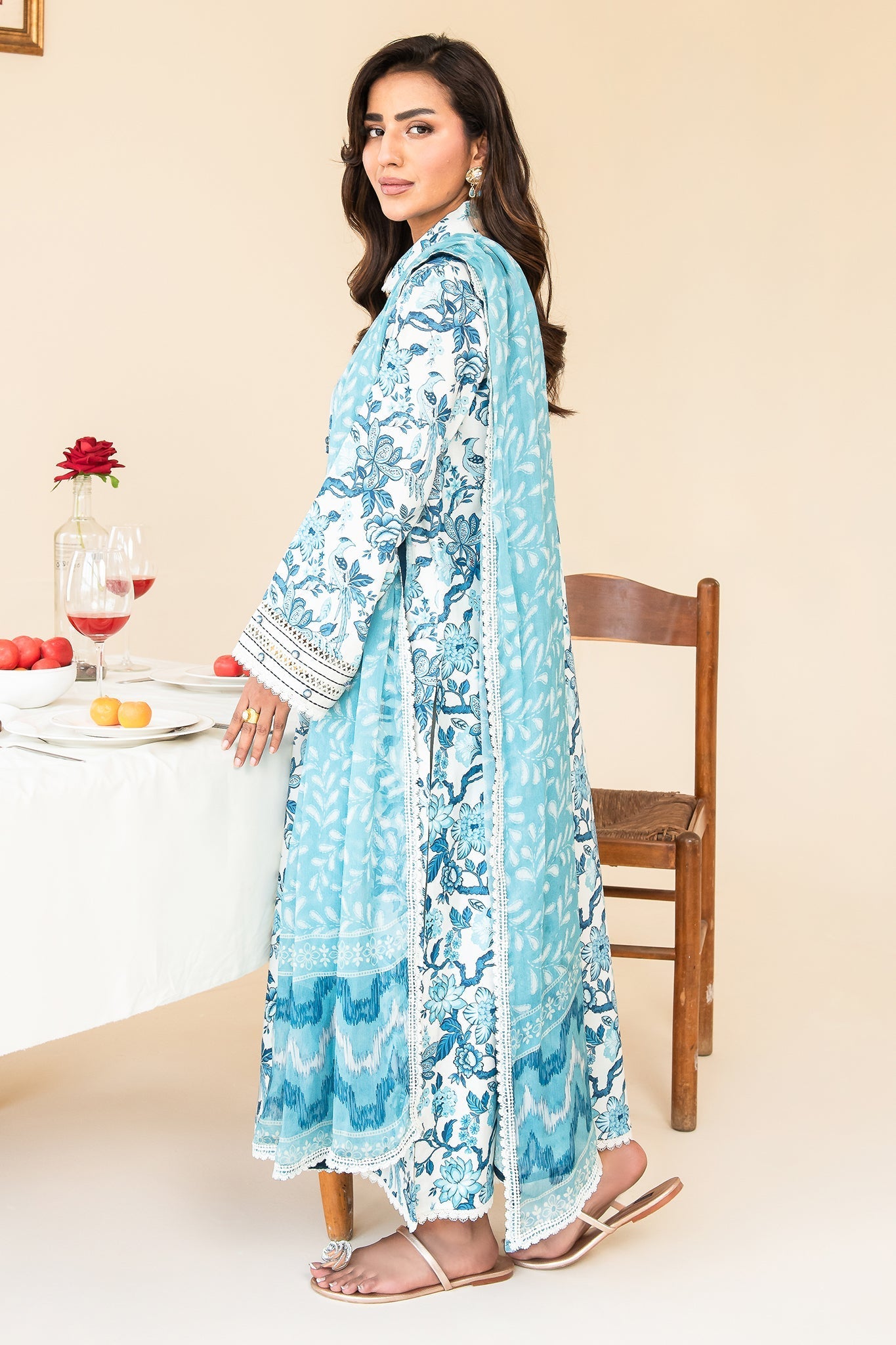 Faiza Faisal | Serene Lawn 24 | AURORA - Official Faiza Faisal - Agha Fabrics UK