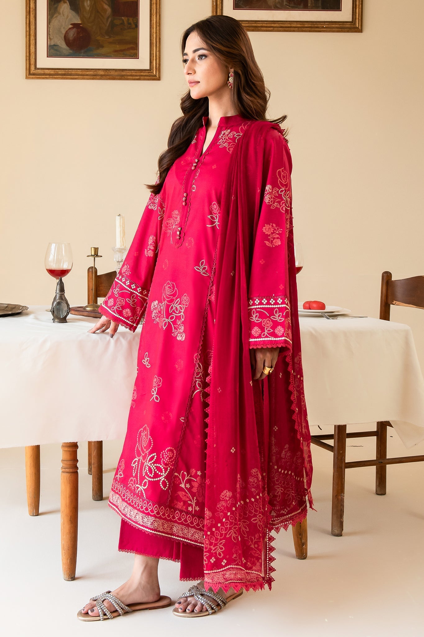 Faiza Faisal | Serene Lawn 24 | EVE - Official Faiza Faisal - Agha Fabrics UK