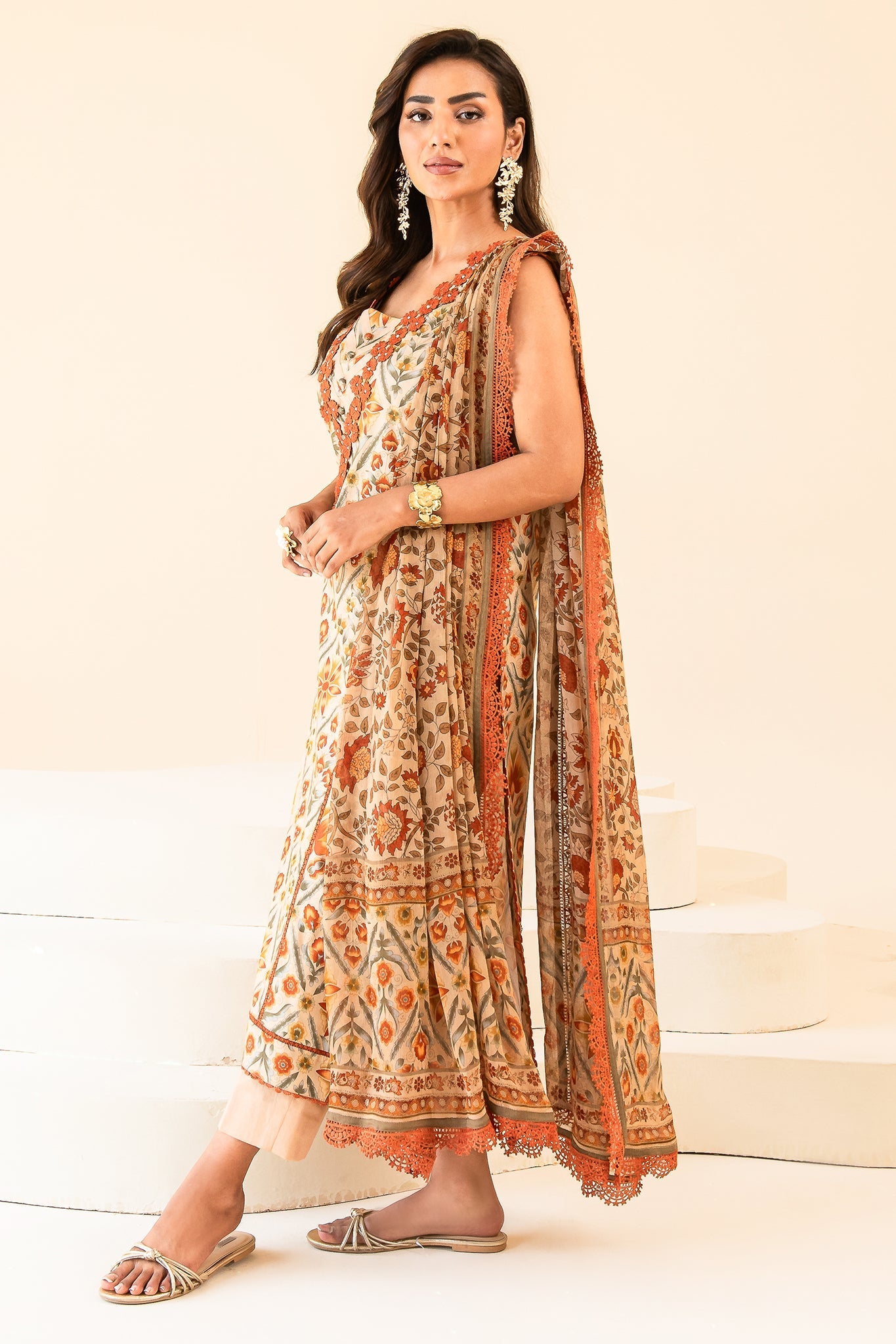 Faiza Faisal | Serene Lawn 24 | VALERIA - Official Faiza Faisal - Agha Fabrics UK