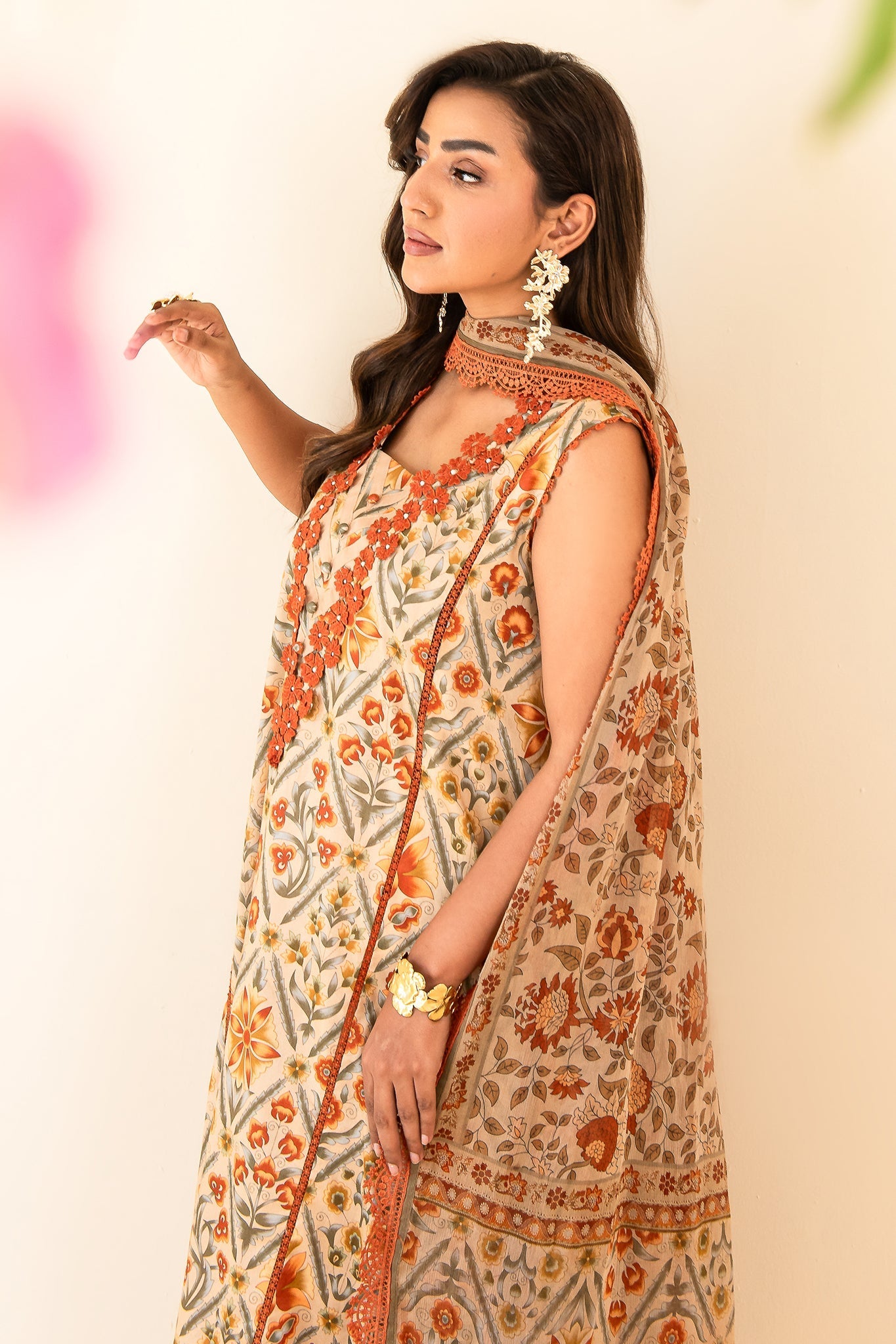 Faiza Faisal | Serene Lawn 24 | VALERIA - Official Faiza Faisal - Agha Fabrics UK