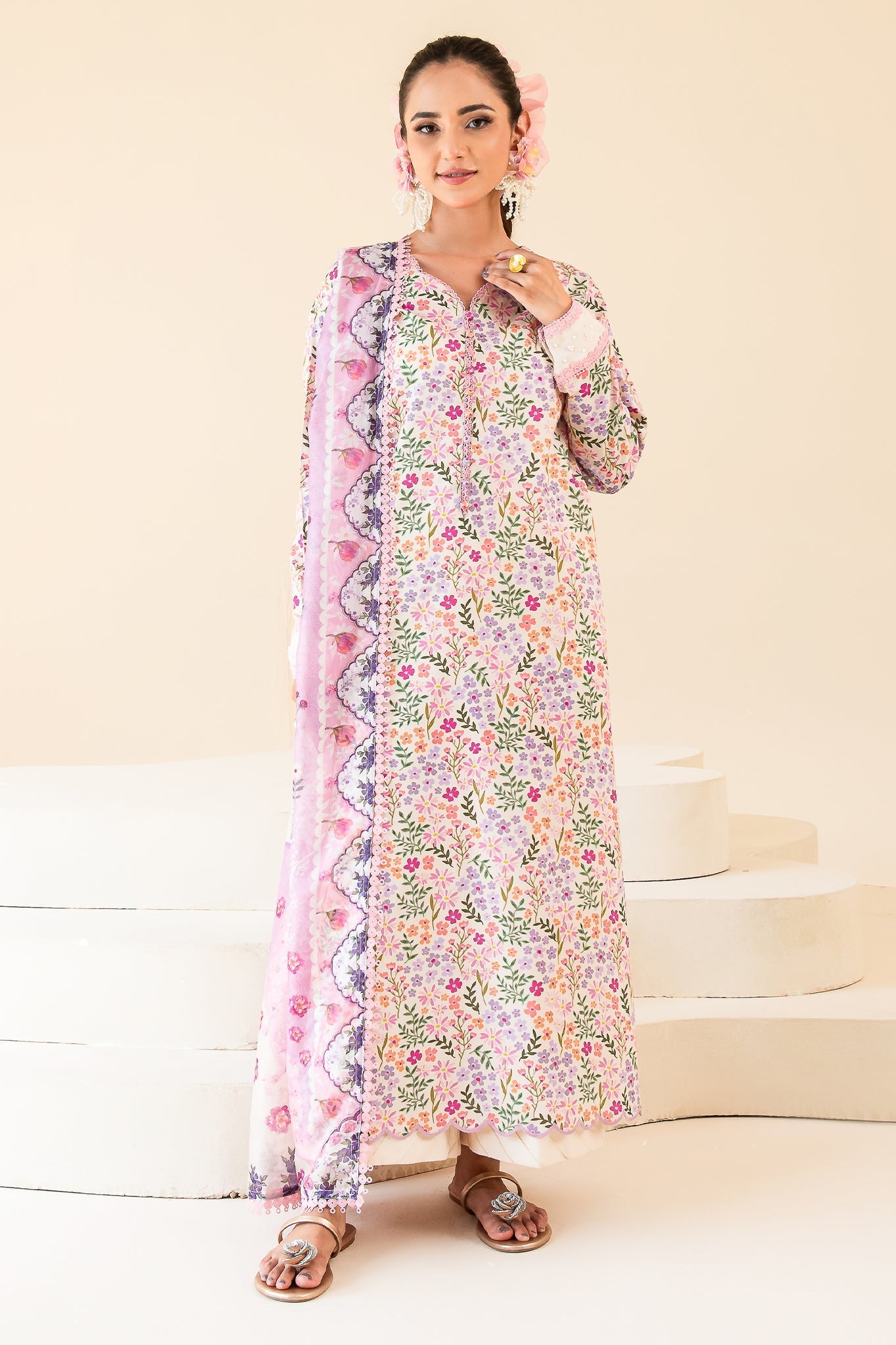 Faiza Faisal | Serene Lawn 24 | MARIE - Official Faiza Faisal - Agha Fabrics UK