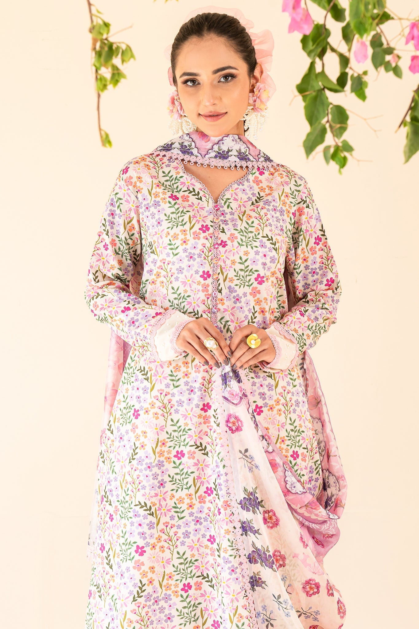 Faiza Faisal | Serene Lawn 24 | MARIE - Official Faiza Faisal - Agha Fabrics UK