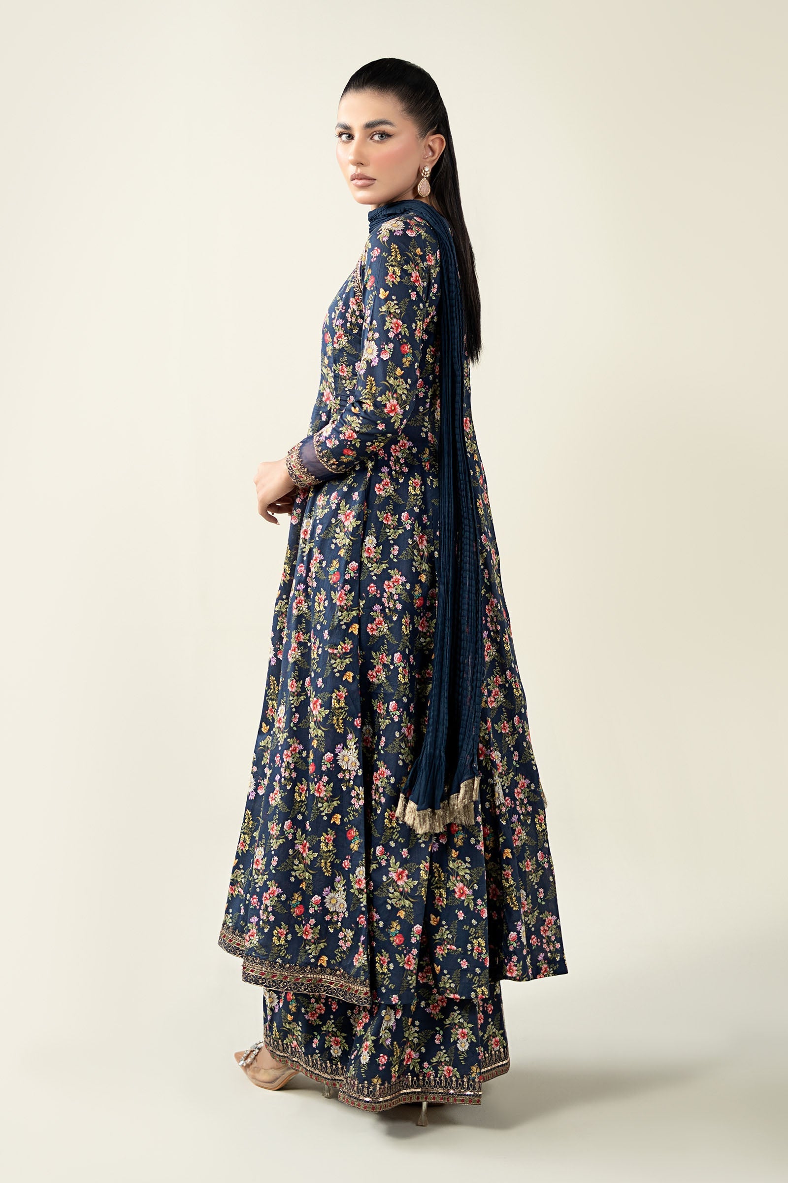 Maria B | Pre Fall Dresses | 3 Piece Printed Lawn Suit LL - Official Maria B - Agha Fabrics UK