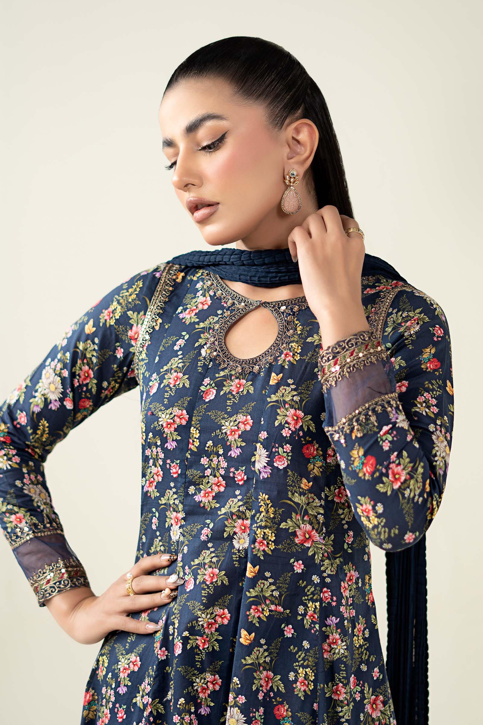 Maria B | Pre Fall Dresses | 3 Piece Printed Lawn Suit LL - Official Maria B - Agha Fabrics UK