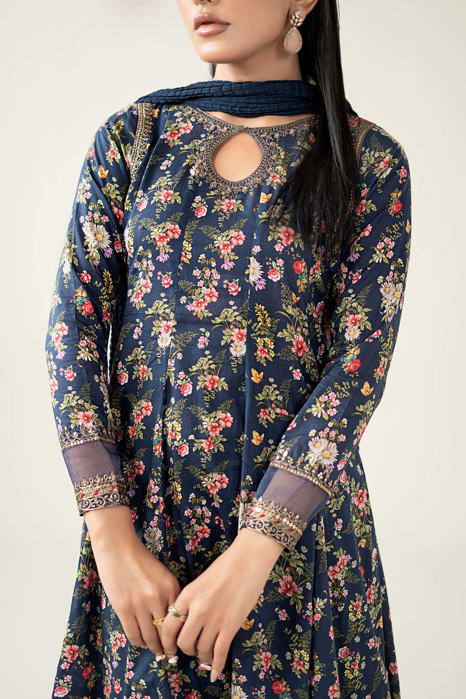 Maria B | Pre Fall Dresses | 3 Piece Printed Lawn Suit LL - Official Maria B - Agha Fabrics UK