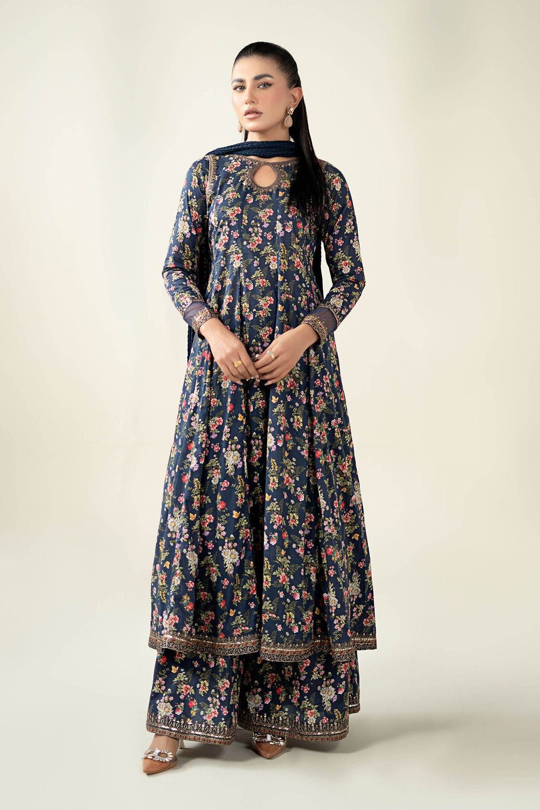 Maria B | Pre Fall Dresses | 3 Piece Printed Lawn Suit LL - Official Maria B - Agha Fabrics UK